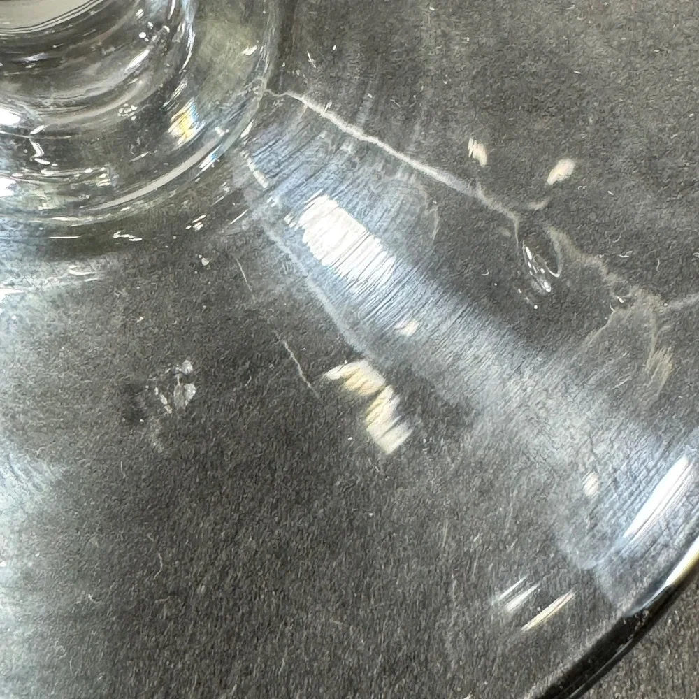 Coupe Glass Clear Long‎ Stem Vintage Style Cocktail Set of 3